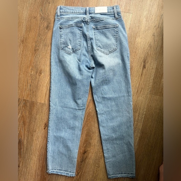 Pistola light wash blue jeans relaxed fit. Button fly. Ankle length. Size 25. - Picture 5 of 9